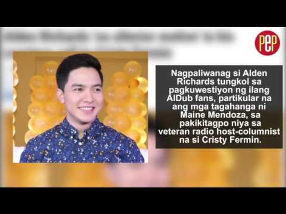 Showbiz Roundup July 30. When Alden met Cristy