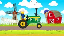 Tracteur d'Animation | de la Construction et de l'application | Klockowy traktor Bajka dla dzieci Minecraft