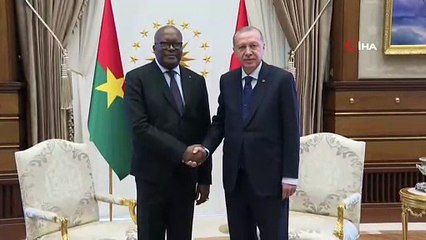 Cumhurbaşkanı Erdoğan, Burkina Faso Cumhurbaşkanı ile baş başa görüştü