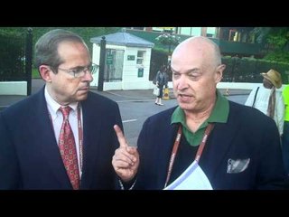 Wimbledon, day 6: Ubaldo Scanagatta with Steve Flink
