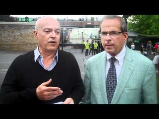 Wimbledon, day 14: Ubaldo Scanagatta with Steve Flink on the men's finals
