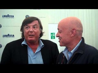Ubaldo con Adriano Panatta a Wimbledon 2012