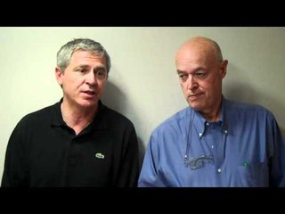 Ubaldo con Vincenzo Martucci dopo la finale del Roland Garros 2012