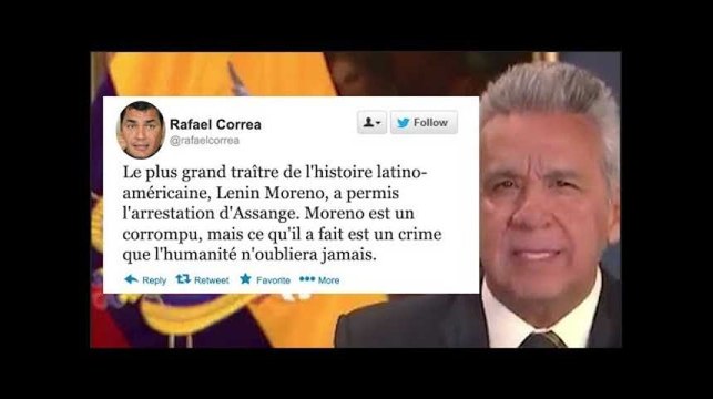 Le président équatorien critiqué après l'arrestation d'Assange
