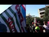 Fed Cup 2013: la protesta dei lavoratori dell'Alcoa