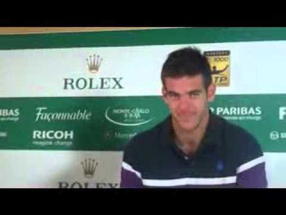 Montecarlo Masters, Del Potro (english): "I needed time to readjust to claycourts"