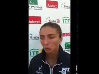 Fed Cup: Ubaldo Scanagatta intervista Sara Errani