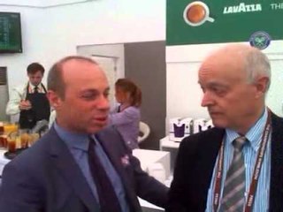 Wimbledon 2014, Ubaldo Scanagatta al Lavazza's stand