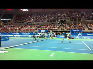 Tennis Classics, Budapest 2014: il tweener vincente di Dominic Thiem