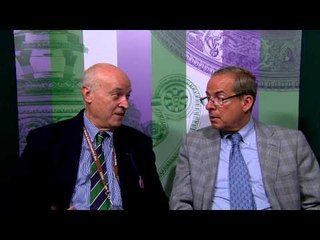 Wimbledon 2014 day 8: Ubaldo Scanagatta and Steve Flink commenting the events of the day