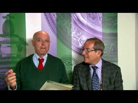 Wimbledon Day6: Ubaldo Scanagatta & Steve Flink