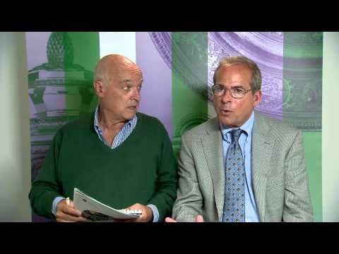Wimbledon. Day 11: Ubaldo Scanagatta & Steve Flink