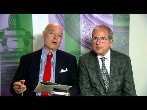 Ubaldo Scanagatta & Steve Flink on semifinal Wimbledon2015 (Ladies)