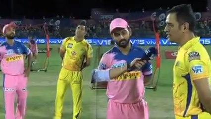 ராஜஸ்தானுக்கு எதிராக சென்னை டாஸ் வென்று பந்து வீச்சு தேர்வு