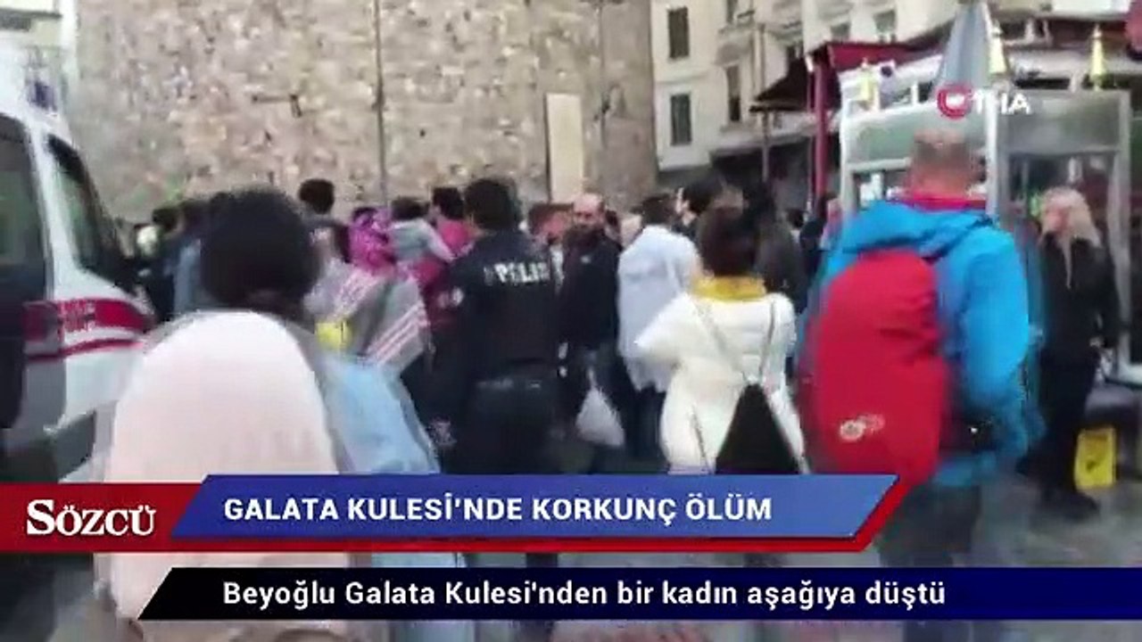 Galata Kulesi’nde korkunç ölüm