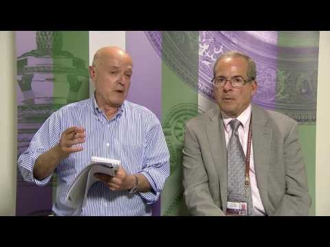 Wimbledon Semifinals - Ubaldo Scanagatta and Steve Flink