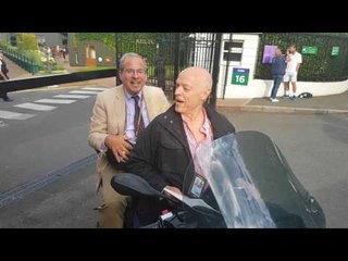 Wimbledon day 10: on a Piaggio scooter with hall-of-famer Steve Flink