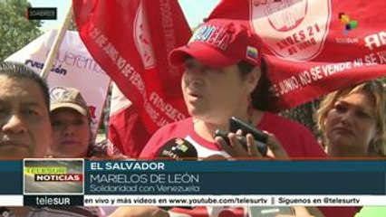 Org. salvadoreñas exigen a EEUU 'sacar sus manos de Venezuela'