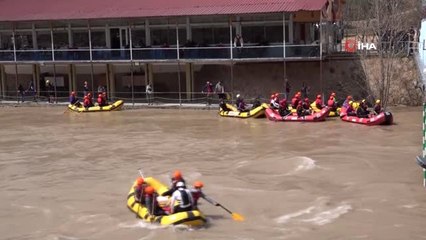 Raftingciler, Munzur'da Milli Takım İçin Hazırlanıyor