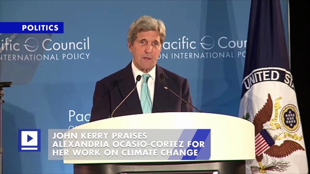John Kerry Praises Alexandria Ocasio-Cortez for Her Work on Climate Change