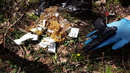 Çaldıkları altınları ormana saklamışlar