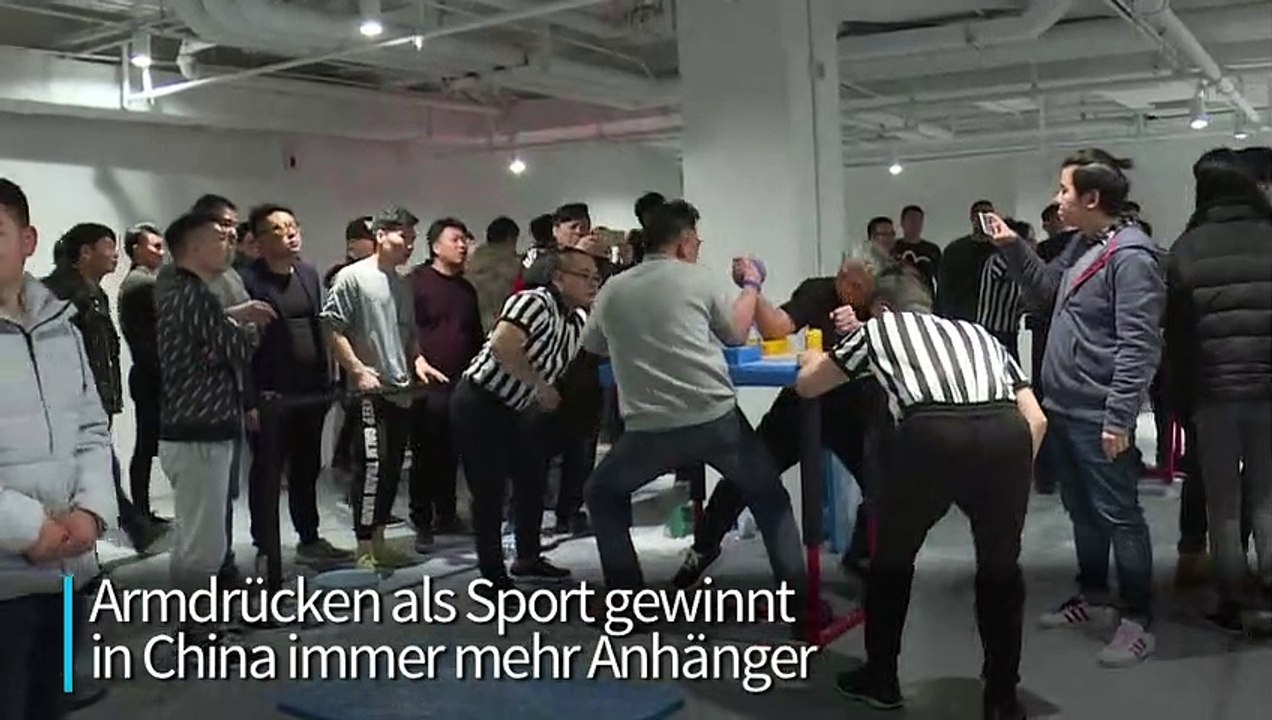 Stark! Armdrücken erobert China