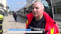 Accident tram/scooter : les secours s'exercent