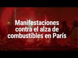 Policía francesa choca contra manifestantes