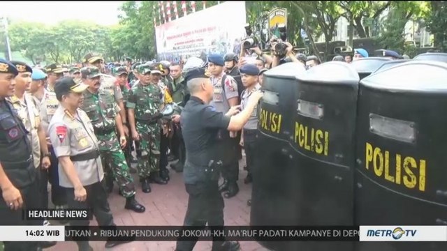 Kapolri dan Panglima TNI Tinjau Kesiapan Pengamanan Pemilu di Medan