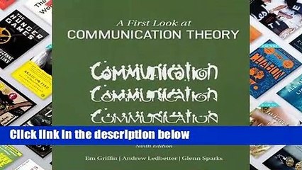 About For Books  A First Look at Communication Theory  Best Sellers Rank : #4