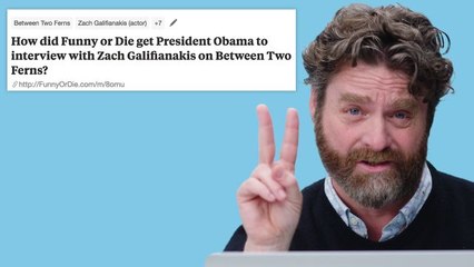 Zach Galifianakis Goes Undercover on Reddit, YouTube and Twitter