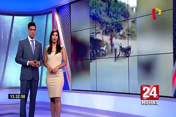 Piura: hombre lanza ladrillo a mujer en plena vía pública