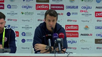 Spor Antalyaspor - Kasımpaşa Maçının Ardından