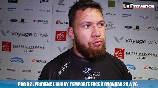 Pro D2 : Provence Rugby l'emporte face à Oyonnax 29 à 26