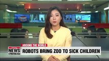 Robot in Poland shows livestream of zoo animals for sick children in hospital beds