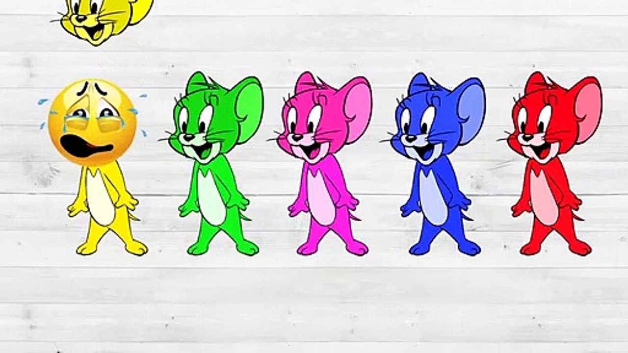 Johny johny yes papa rhyme children song colors 2018 تعلم الالوان اغنية جوني جوني مع توم وجيري