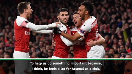 Скачать видео: Emery hails 'awesome' Ramsey performance