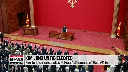 Descargar video: Kim Jong-un reelected as N. Korea's Chairman of State Affairs