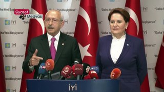 8 Nisan 2019 Ankara Kılıçdaroğlu ve Akşener Ortak Açıklama