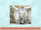 Diamond Life 4light Chrome Finish Round Metal Shade Crystal Chandelier SemiFlush Mount
