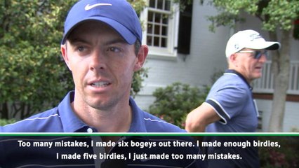 McIlroy rues mistakes in over-par round