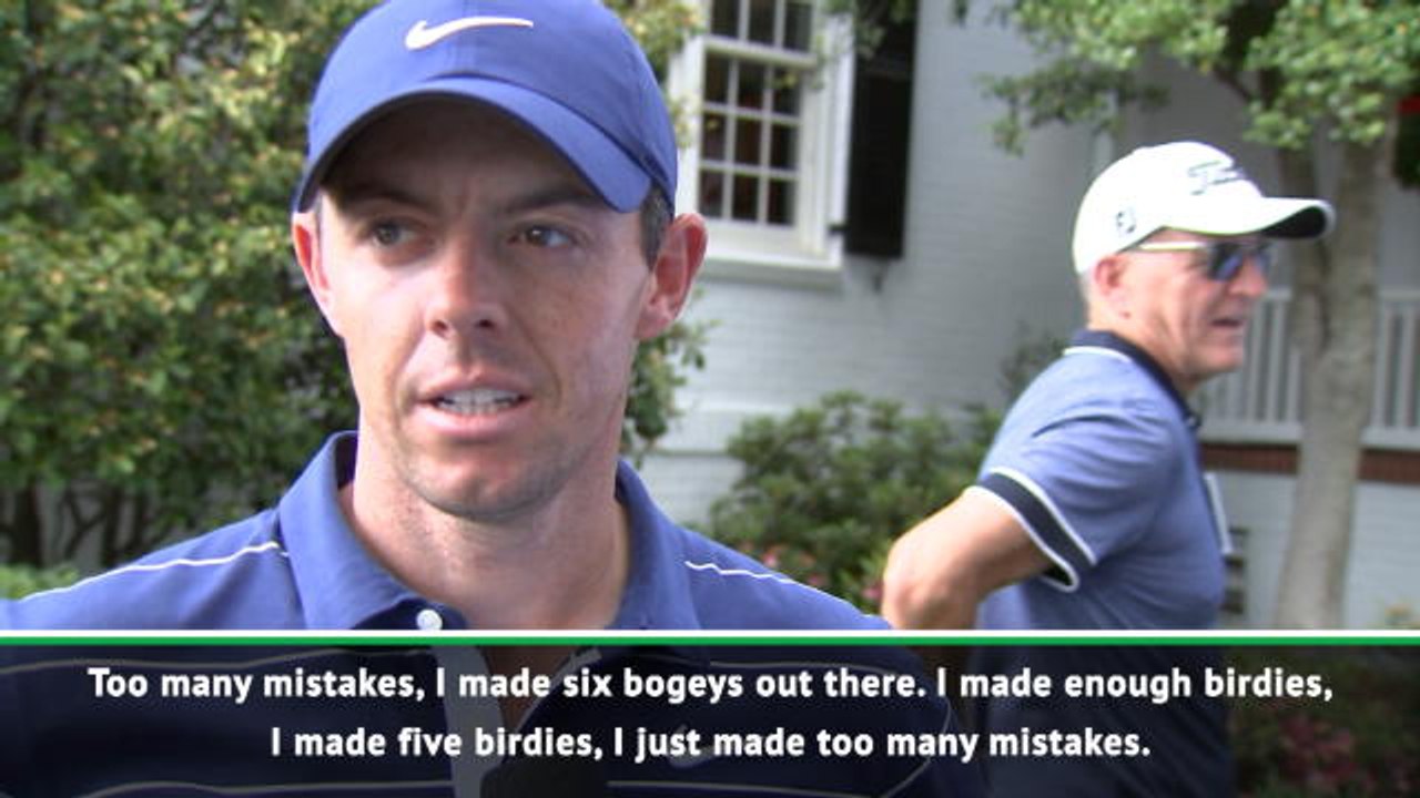 McIlroy rues mistakes in over-par round