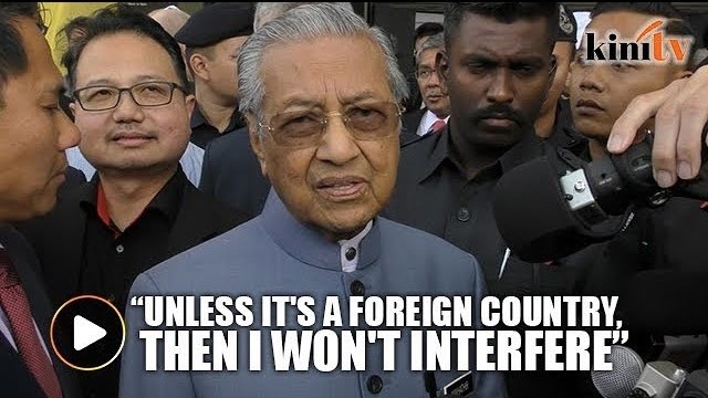 Dr Mahathir: Johor is a part of Malaysia, it's not a foreign country