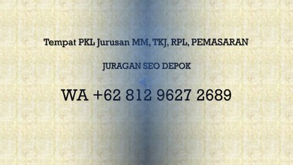 SEGERA WA +62 812 9627 2689 Tempat PKL TKJ JURAGAN SEO Cilodong Depok