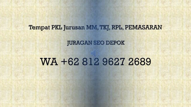 SEGERA WA +62 812 9627 2689 Tempat PKL TKJ JURAGAN SEO Cilodong Depok