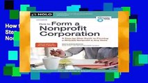 How to Form a Nonprofit Corporation: A Step-By-Step Guide to Forming a 501(c)(3) Nonprofit in Any