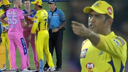 Download Video: IPL 2019 CSK vs RR : Captain 'Cool' looses Cool , MS Dhoni Angry reaction on Umpire |वनइंड़िया हिंदी