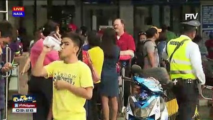 Mga pasahero sa NAIA, unti-unti nang dumadagsa