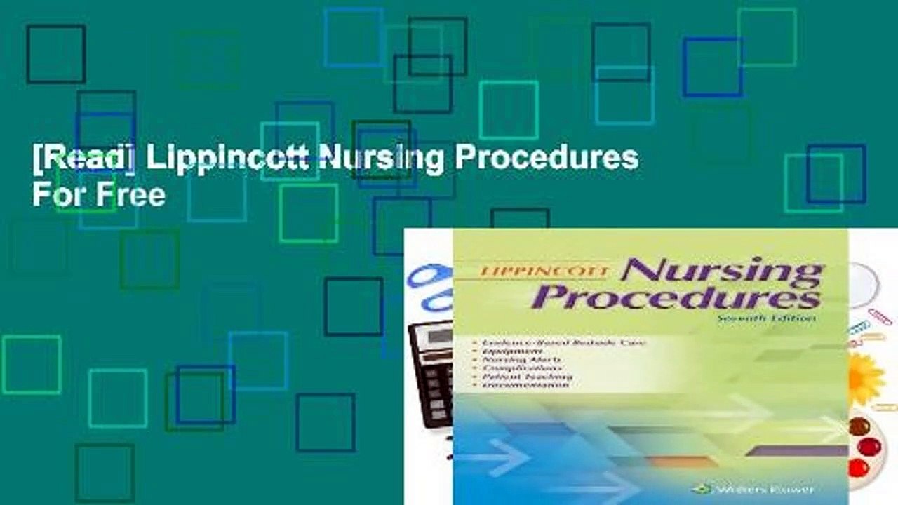 [Read] Lippincott Nursing Procedures  For Free