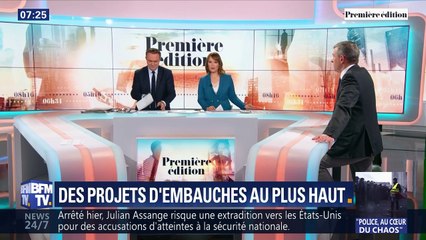 Des projets d'embauches au plus haut